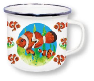Obrázek z Hrnek smalt - klaun očkatý 475ml (6) 